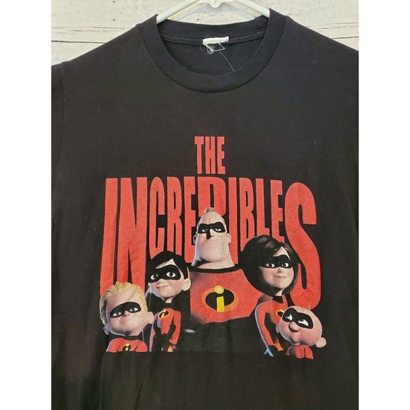 Disney Pixar The Incredibles T-Shirt Mens Sz S Short Sleeve Family Graphic Black - Picture 2 of 8